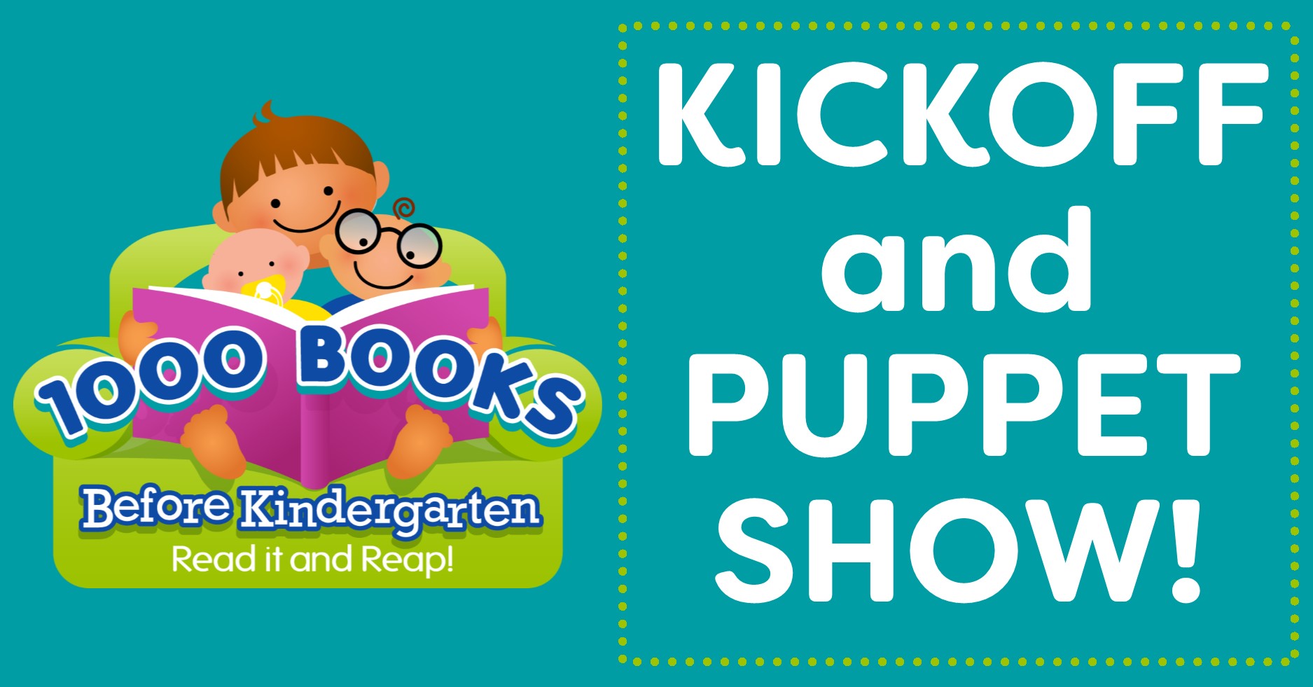 1000 Books Before Kindergarten Kickoff and Puppet Show