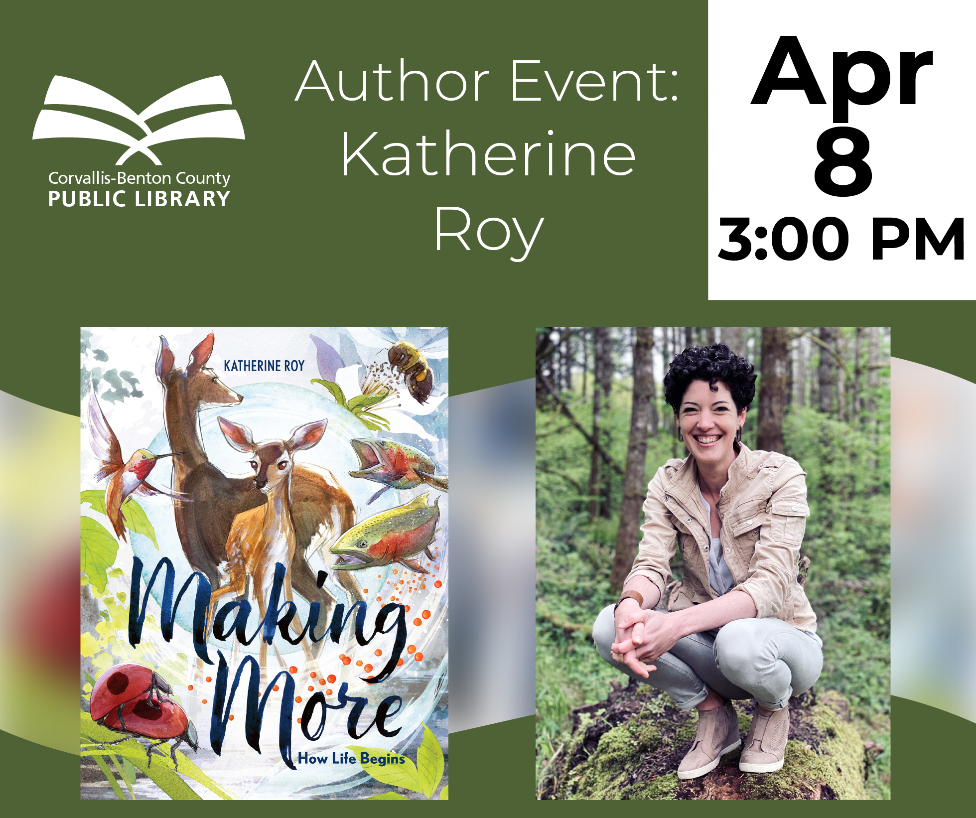Author Event: Katherine Roy, April 8, 3:00 PM