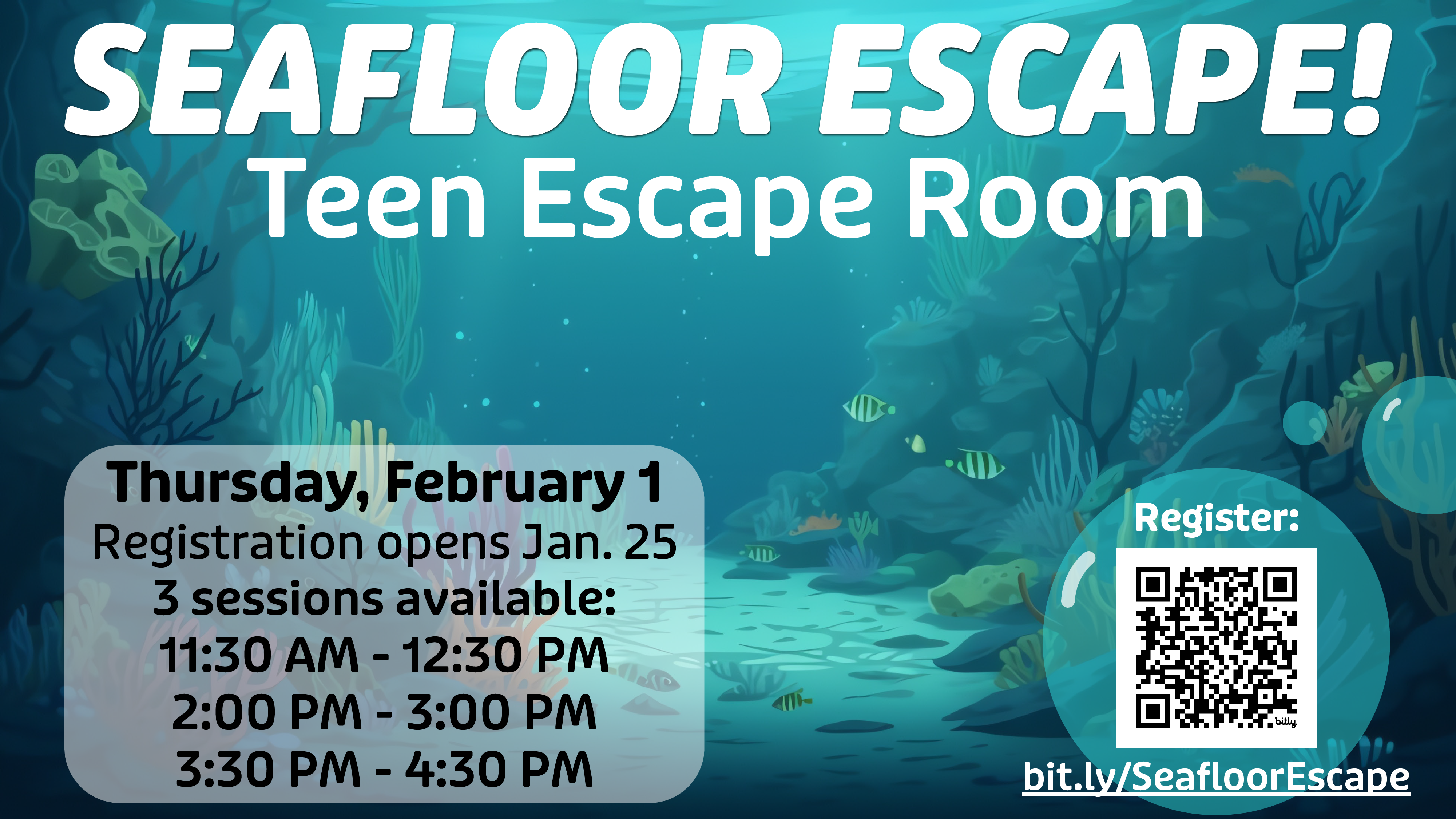 Seafloor Escape! Teen Escape Room