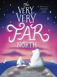 Book cover featuring a polar bear sitting on the shore next to a white owl.