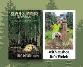 Photo of Bob Welch and cover of his book, Seven Summers