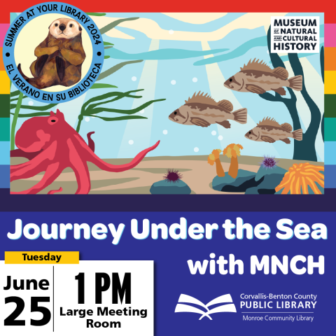 Journey Under the Sea with MNCH: June 25, 1 PM, Monroe Community Library