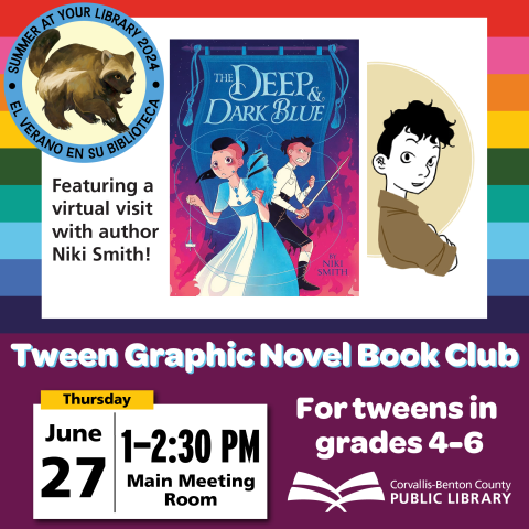 Tween Graphic Novel Book Club: June 27, 1-2:30 PM