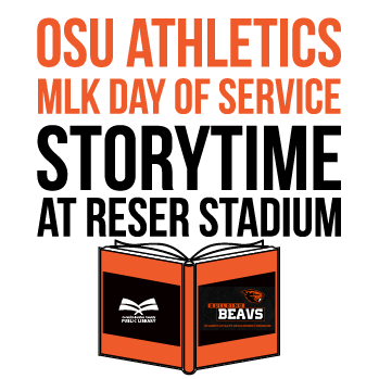 OSU Athletics MLK Day of Service Storytime at Reser Stadium