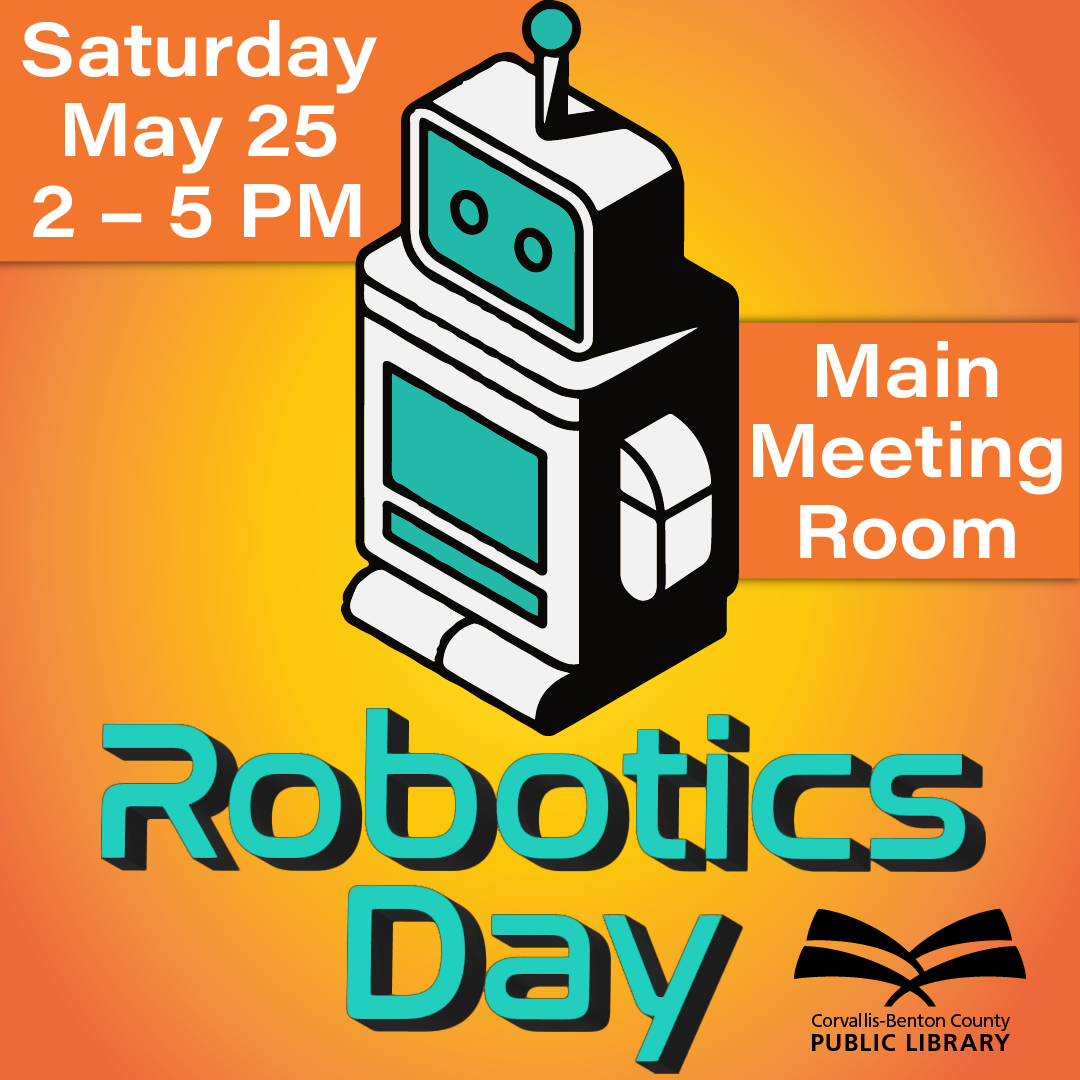 Image of robot with event details